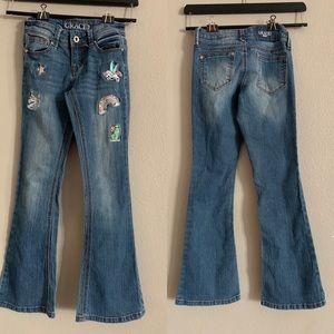 Grace in LA riding jeans.